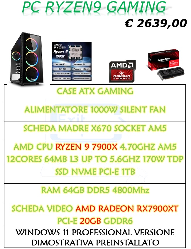 PC RYZEN9 GAMING