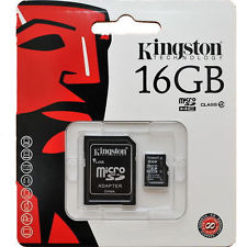 MEMORY CARD KINGSTON microSDHC 16GB CL4
