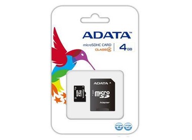 TRANS FLASH MICROSD A-DATA HC 4GB CL4