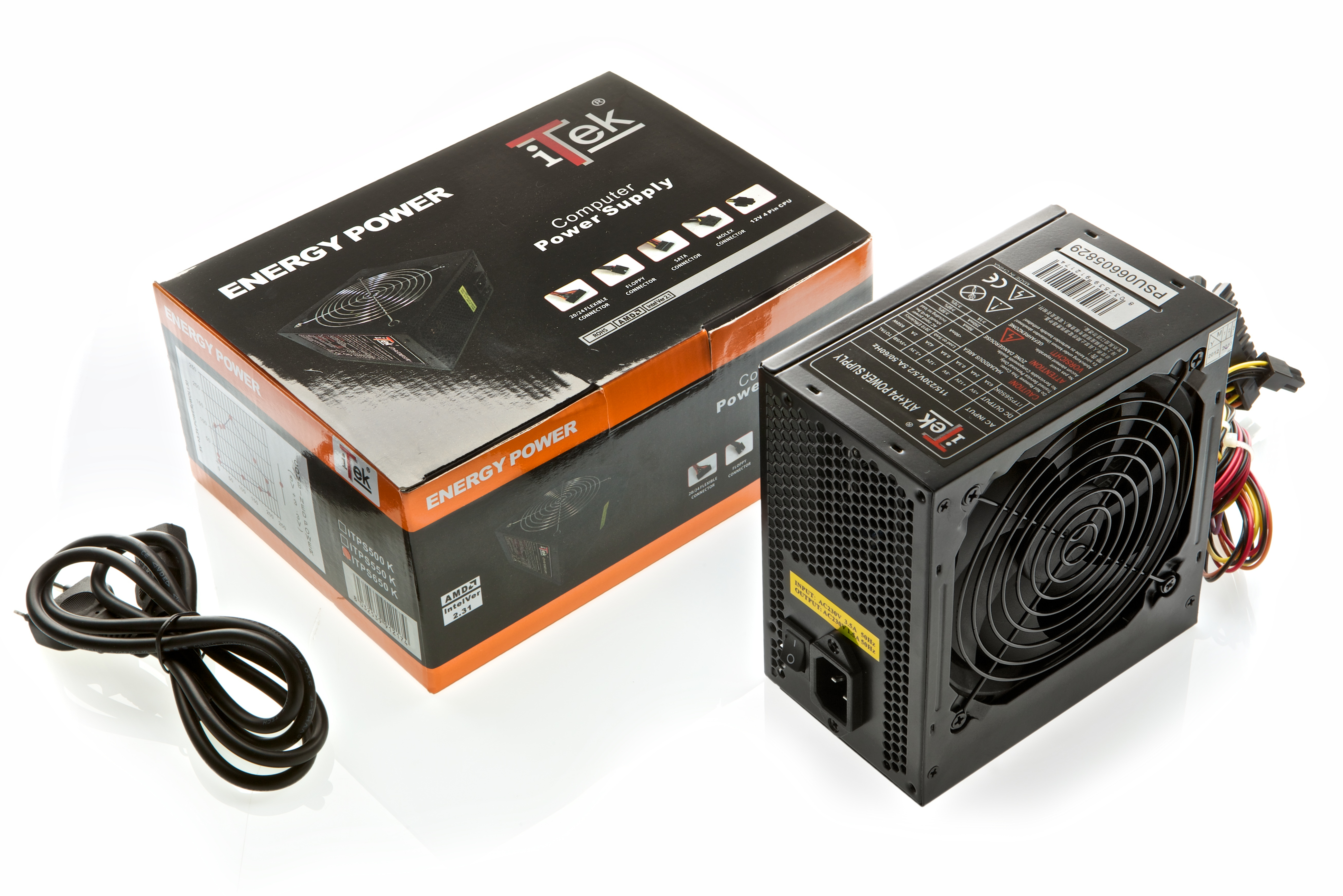 ALIMENTATORE ITEK K ENERGY 550W ATX