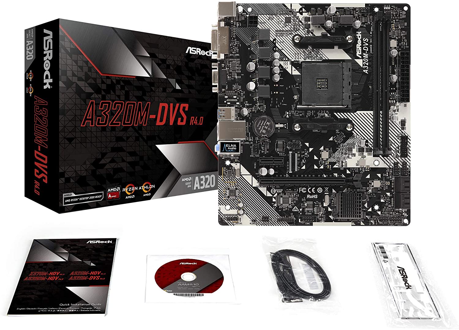 MB ASROCK A320M-DVS R.4 DDR4  AM4