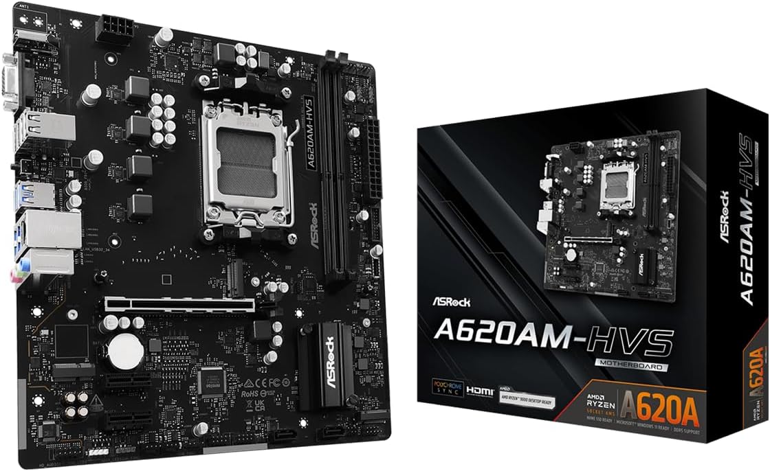 MB ASROCK A620AM-HVS AM5 DDR5 M.2 M.ATX
