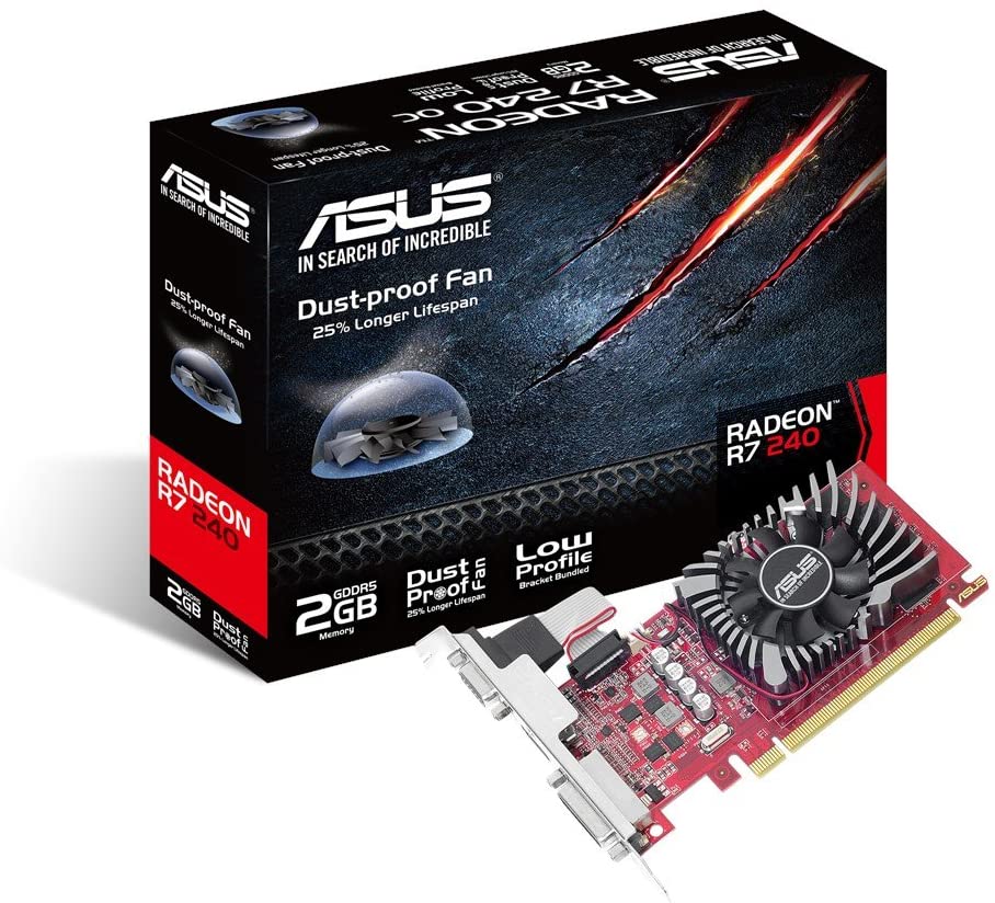 VD ASUS RADEON R7 240 2GB GDDR5 LP 