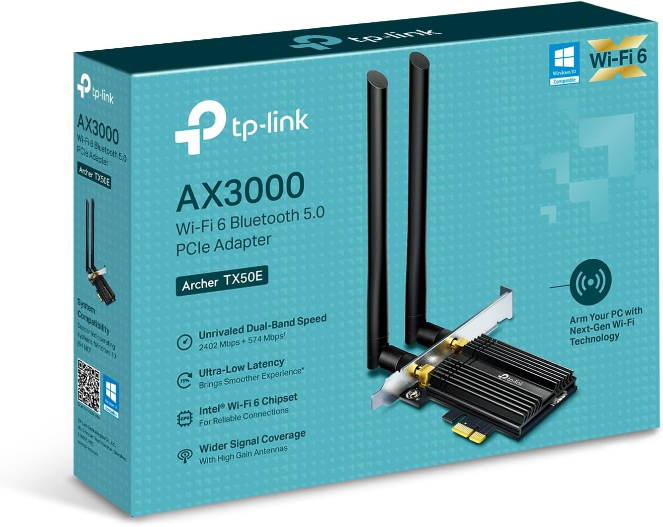TP-LINK AX3000 WI-FI 6 BT PCI-E TX50E