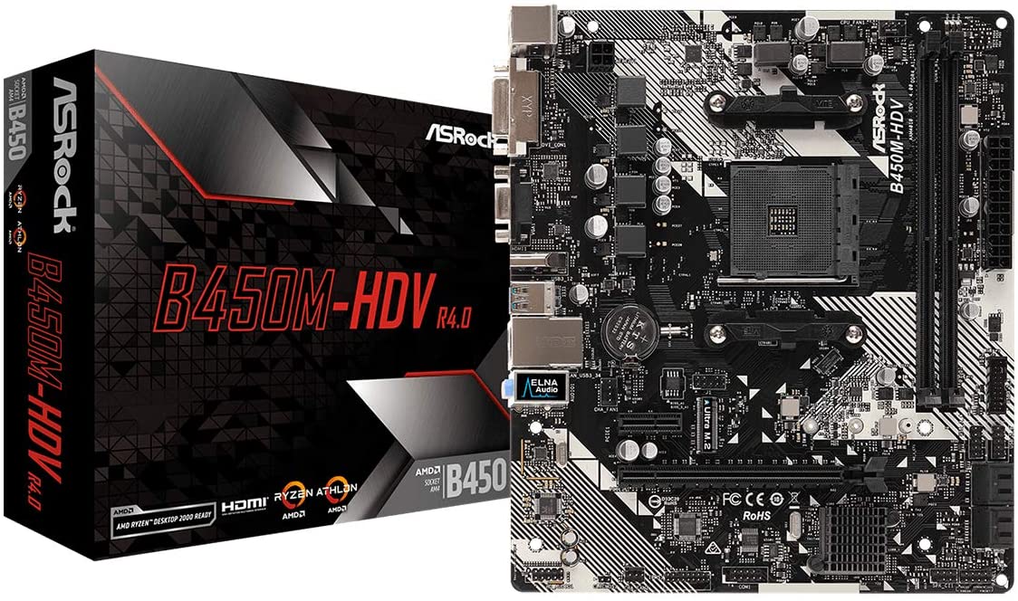 MB ASROCK B450M HDV R4.0 AM4