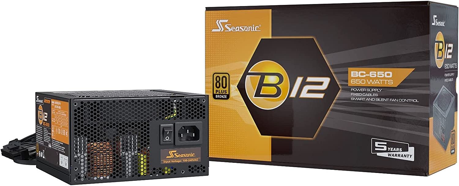 ALIM SEASONIC B12 650W 80PLUS BRONZE 