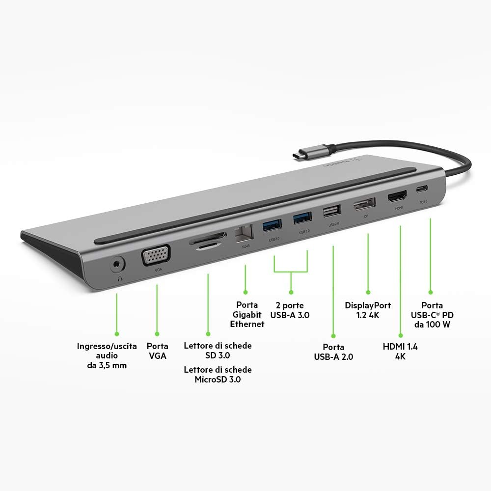 DOCKING BELKIN HUB USC-C 4K DP LAN 11IN1