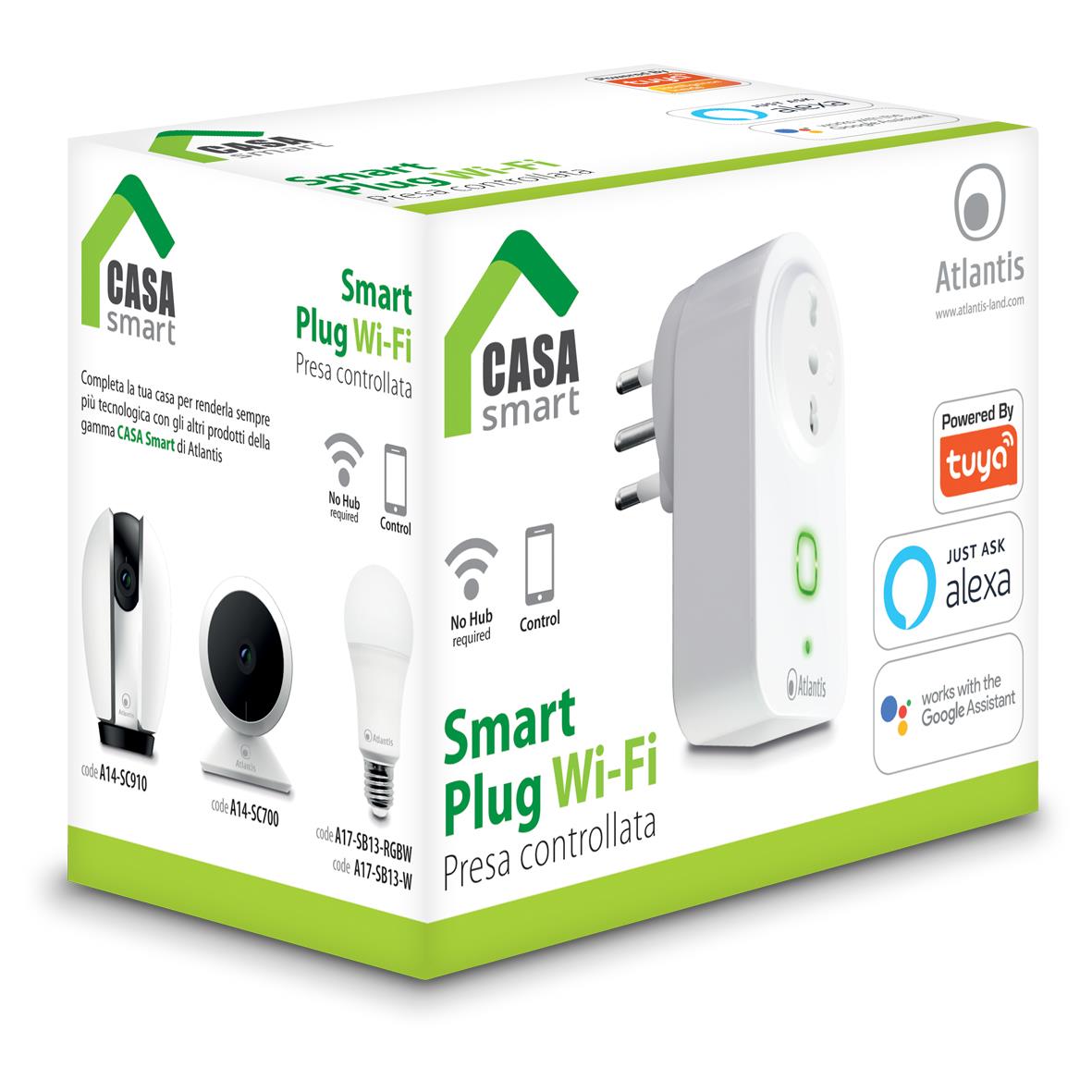 SPINA SMART CASA PLUG WI-FI ALEXA GOOGLE TUYA