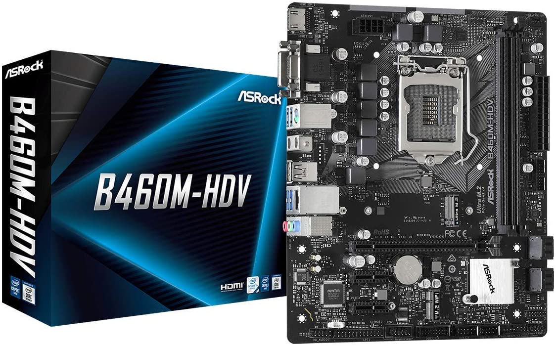 AS-ROCK B460M-HDV INTEL SK1200 DDR4 M-ATX