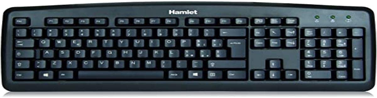 TASTIERA BLACK SOFT TOUCH USB HAMLET