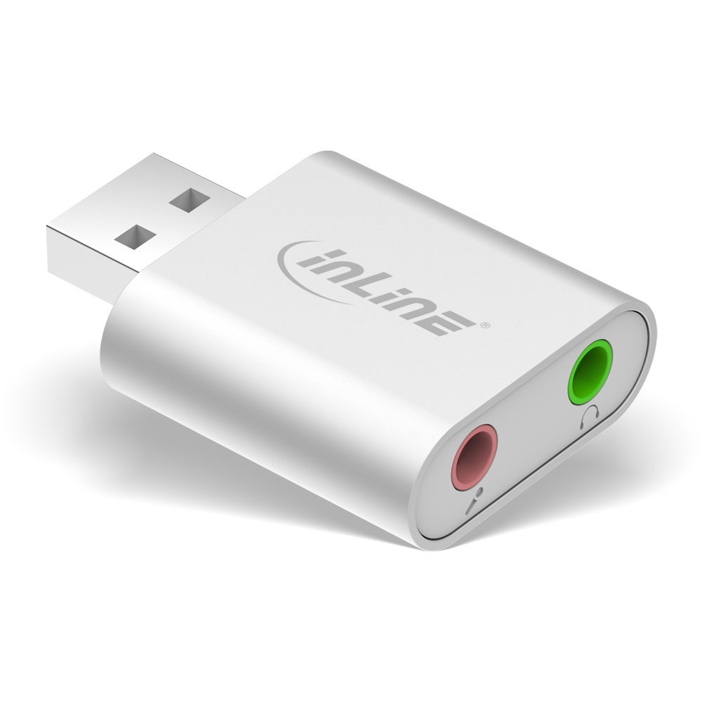 SCHEDA AUDIO INLINE USB ALLUMINIO 