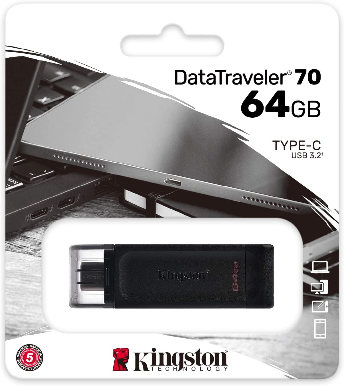 PENDRIVE KINGSTON DATATRAVEL 70 64GB TYPE-C