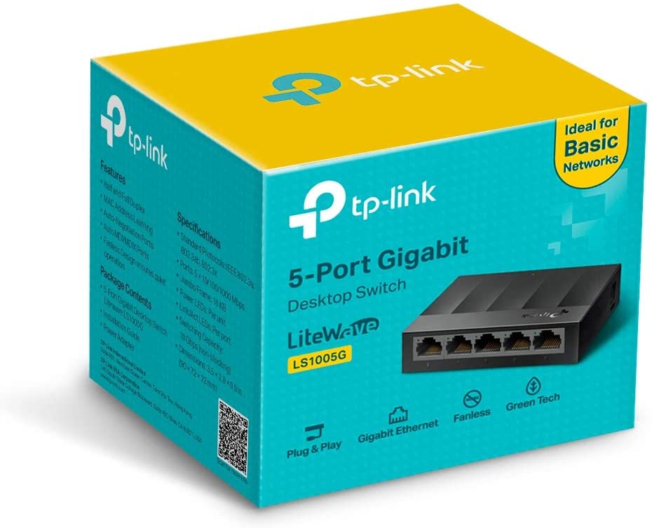 TP LINK SWITCH 5 PORTE GIGABIT LS1005G