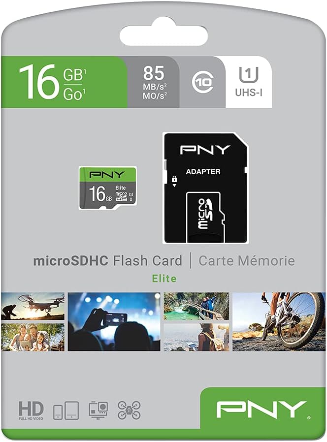 MICRO SD HC 16GB UHS-I 100 PNY  