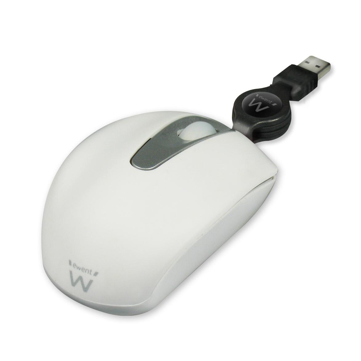 MOUSE OTTICO USB EW3176 CAVO RETRATTILE 