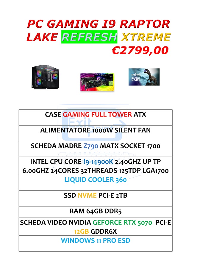 PC GAMING I9 RAPTOR LAKE REFRESH EXTREME