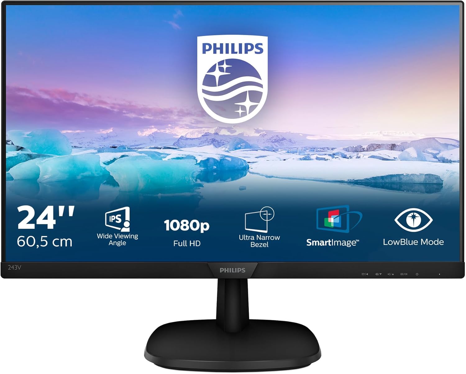 MONITOR PHILIPS 243V7QDAB 24HDMI VGA DVI  LED