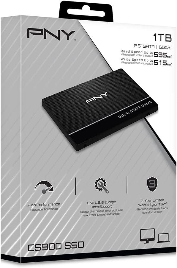 SSD PNY 1TB SATA CS900 2,5