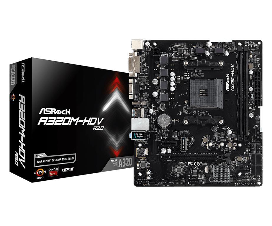 MB ASROCK A320M HDV R3.0 DDR4 AMD HDMI