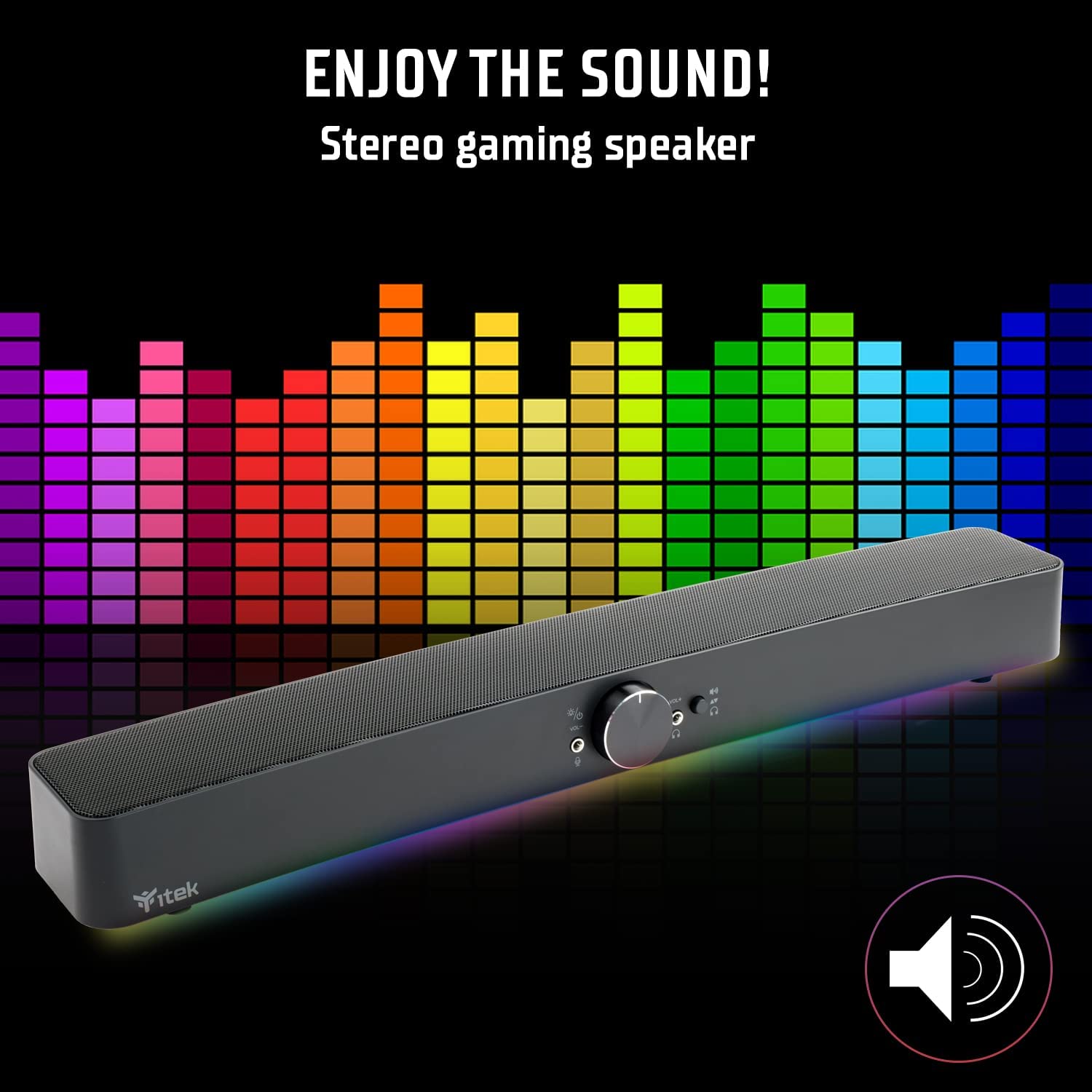 ITEK SPEAKER SOUNDBAR GAMING RGB S100 BT