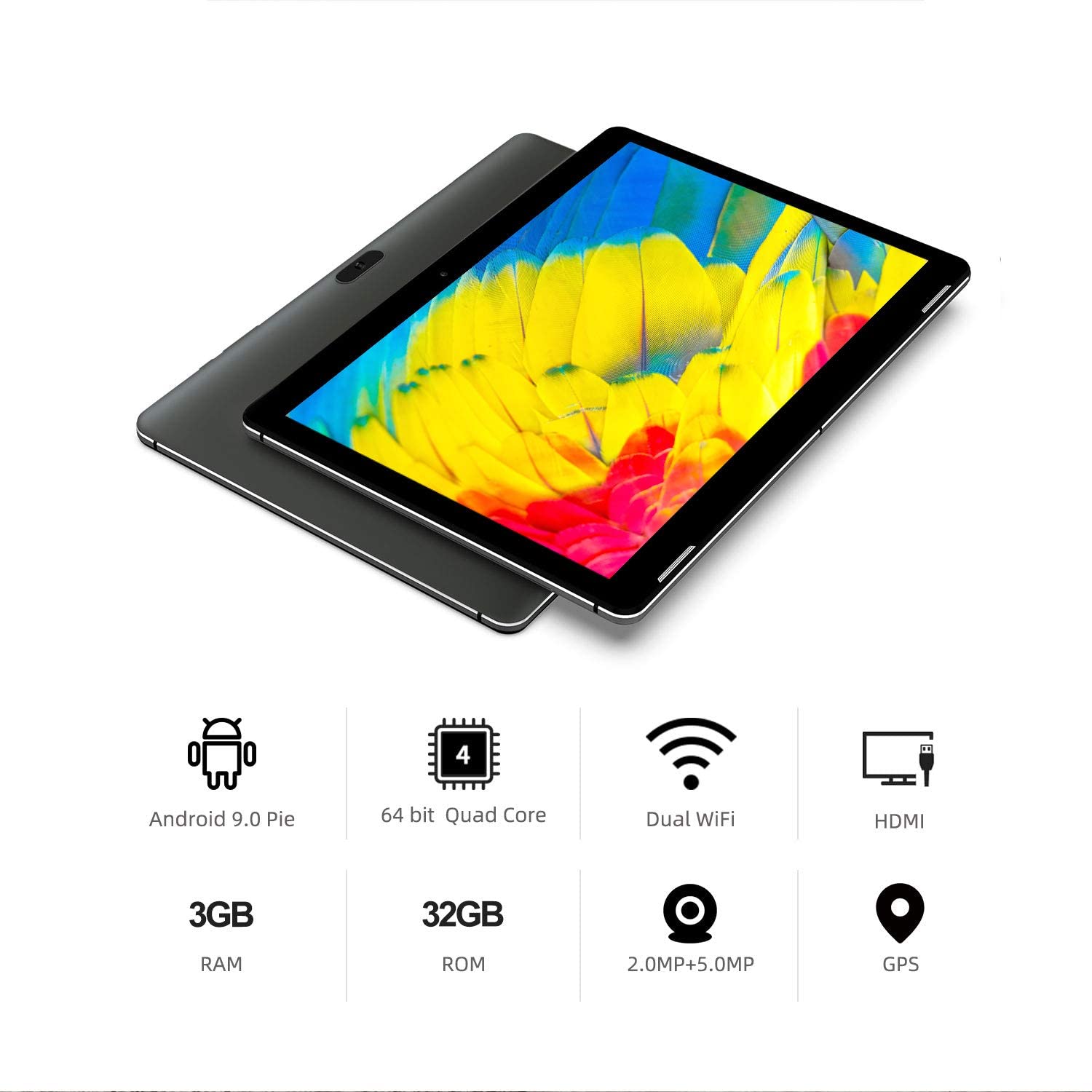 TABLET WINNOVO 32GB Q.CORE GPS ANDROID 9.0 LTE