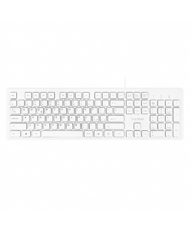 TASTIERA VULTECH ISOLA KEY638B WHITE USB