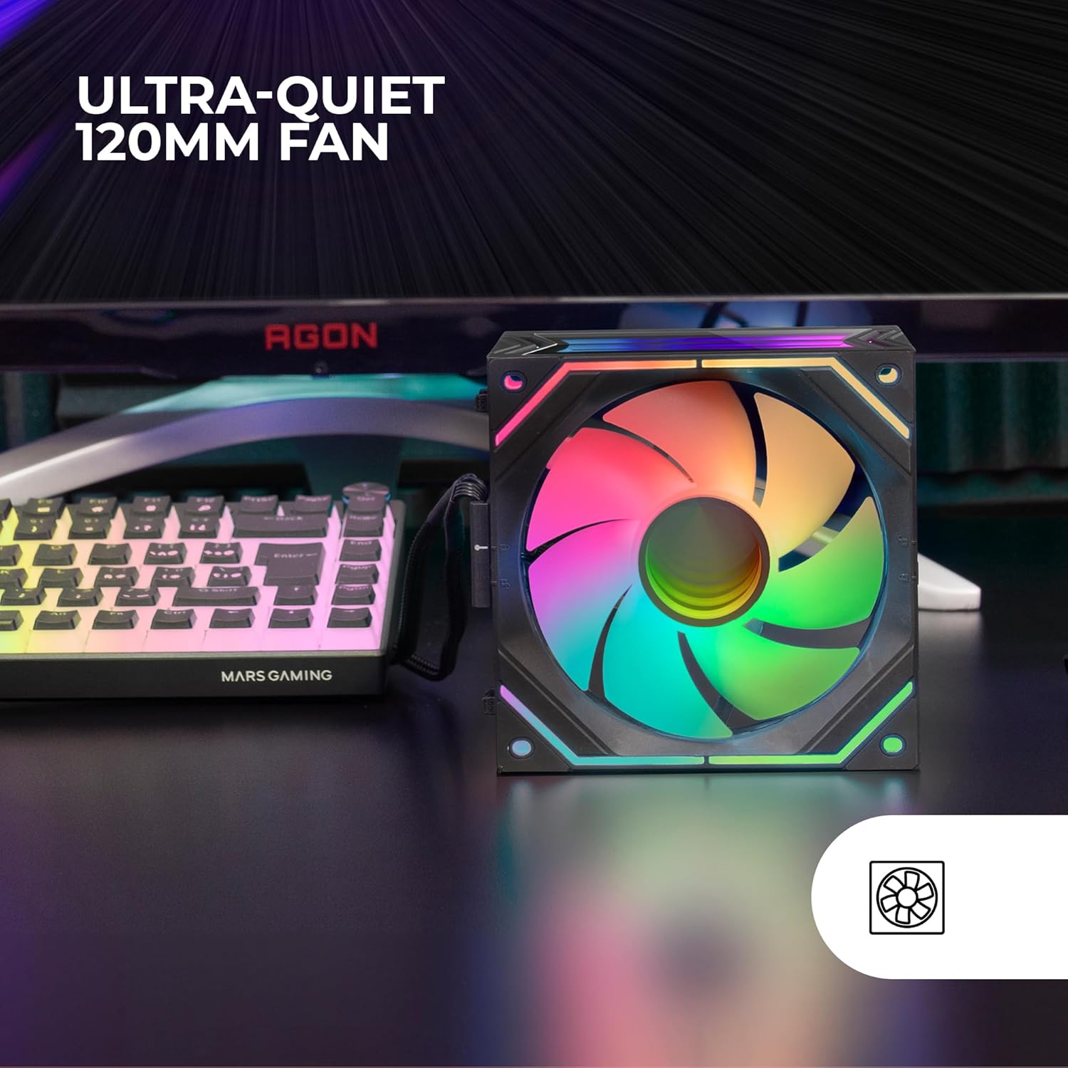 FAN MARS GAMING 120MM ARGB 360 ULTRA SILENT 