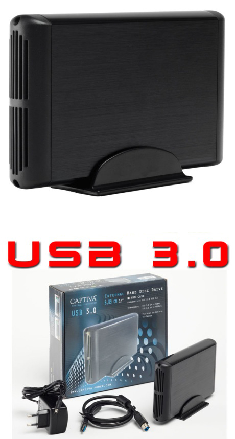 BOX CAPTIVA USB 3.0 SATA 3,5 FESTPLATTE