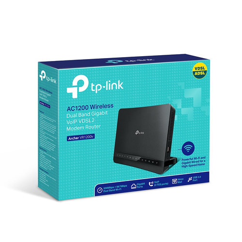 MODEM ROUTETP-LINK ARCHER VR1200V ADSL FIBRA VOIP