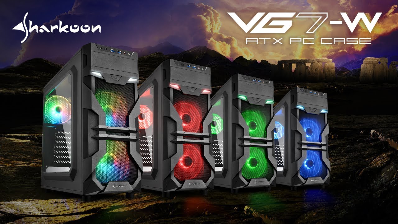 BOX GAMING RGB SHARKOON VG7-W ATX