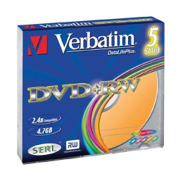 DVD+RW 4X VERBATIM 4.7GB 5PZ
