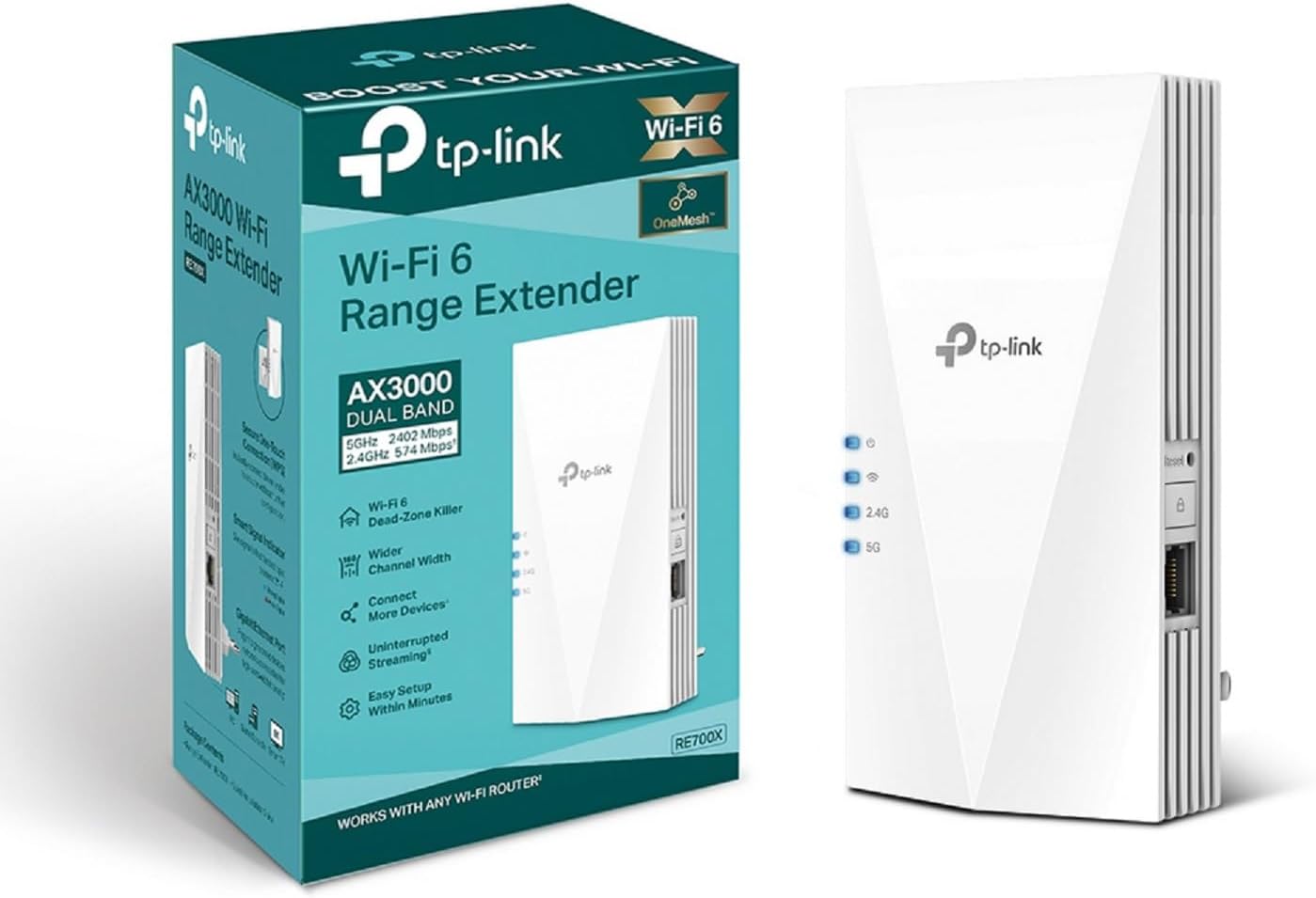 TP-LINK RE700X WI-FI 6 DUAL BAND DUAL BAND