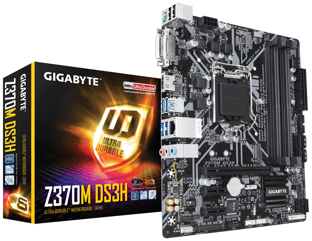 GIGABYTE Z370M DS3H m.2 DDR4 SK1151 mATX