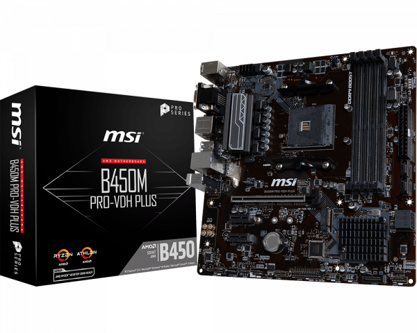 MB MSI B450M PRO-VDH PLUS mATX