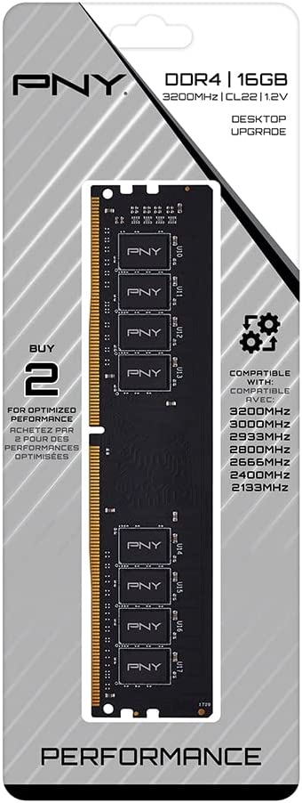 MEM PNY DDR4 3200MHZ 16GB CL22