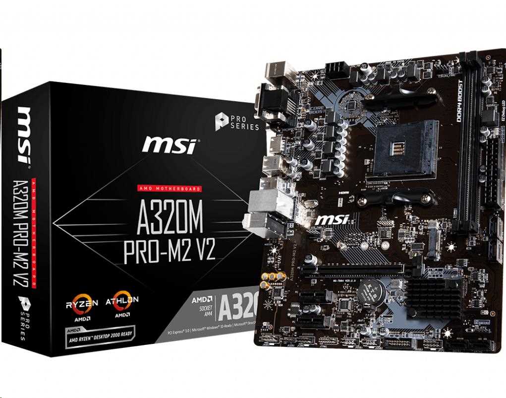 MB MSI A320M PRO-M2 V2 AM4 DDR4 uATX
