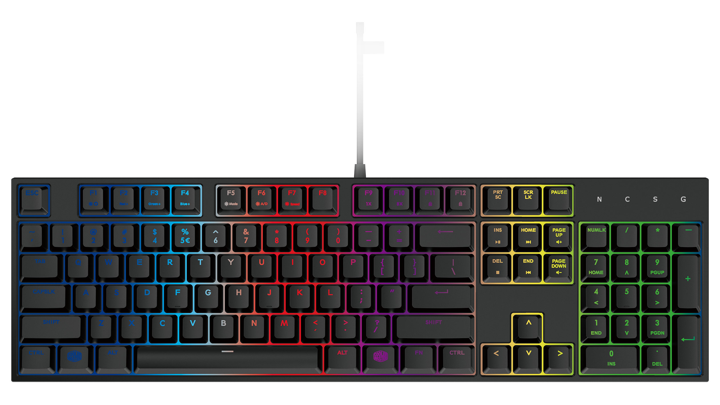 COOLER MASTERKEYS LITE L RGB MECCANICA