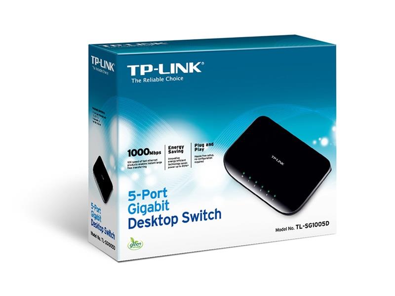 SWITCH 5P 10/100/1000 TP-LINK TL-SG1005D