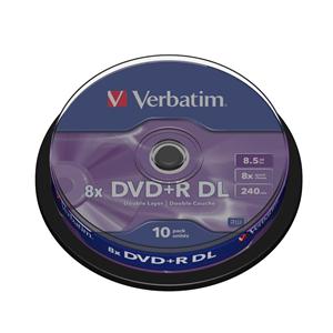 DVD+R 8X VERBATIM DUAL LAYER 8.5Gb 10PZ