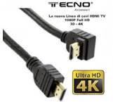 CAVO HDMI M/M 1.8.mt GOLD  1 CONN. a 90°