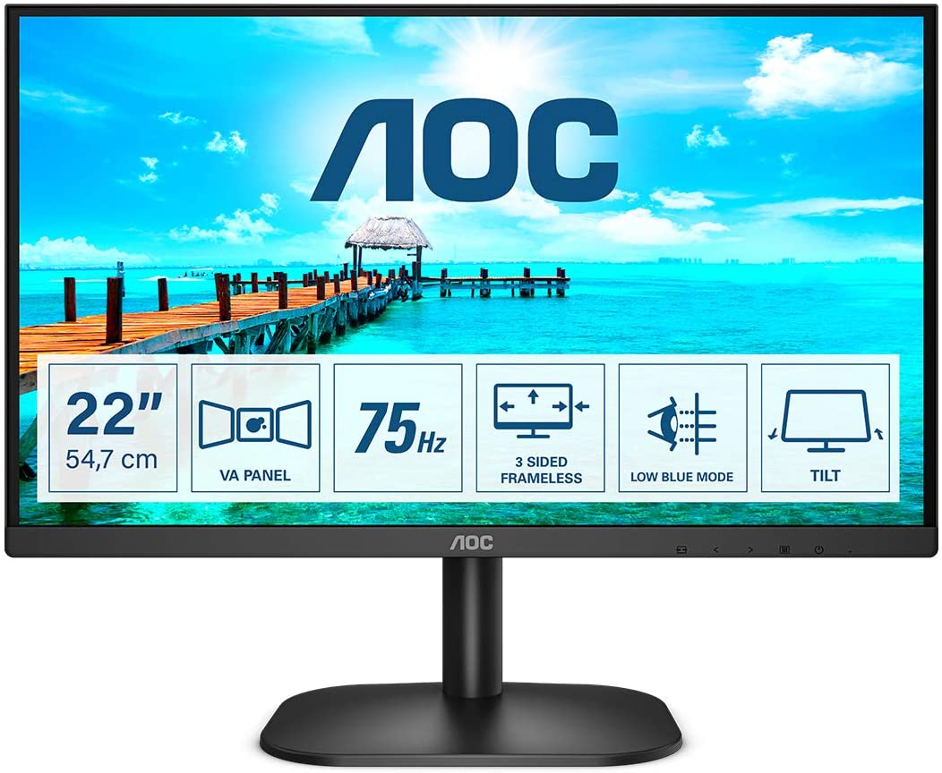 MONITOR AOC 22B2DA 21.5 FHD HDMI 