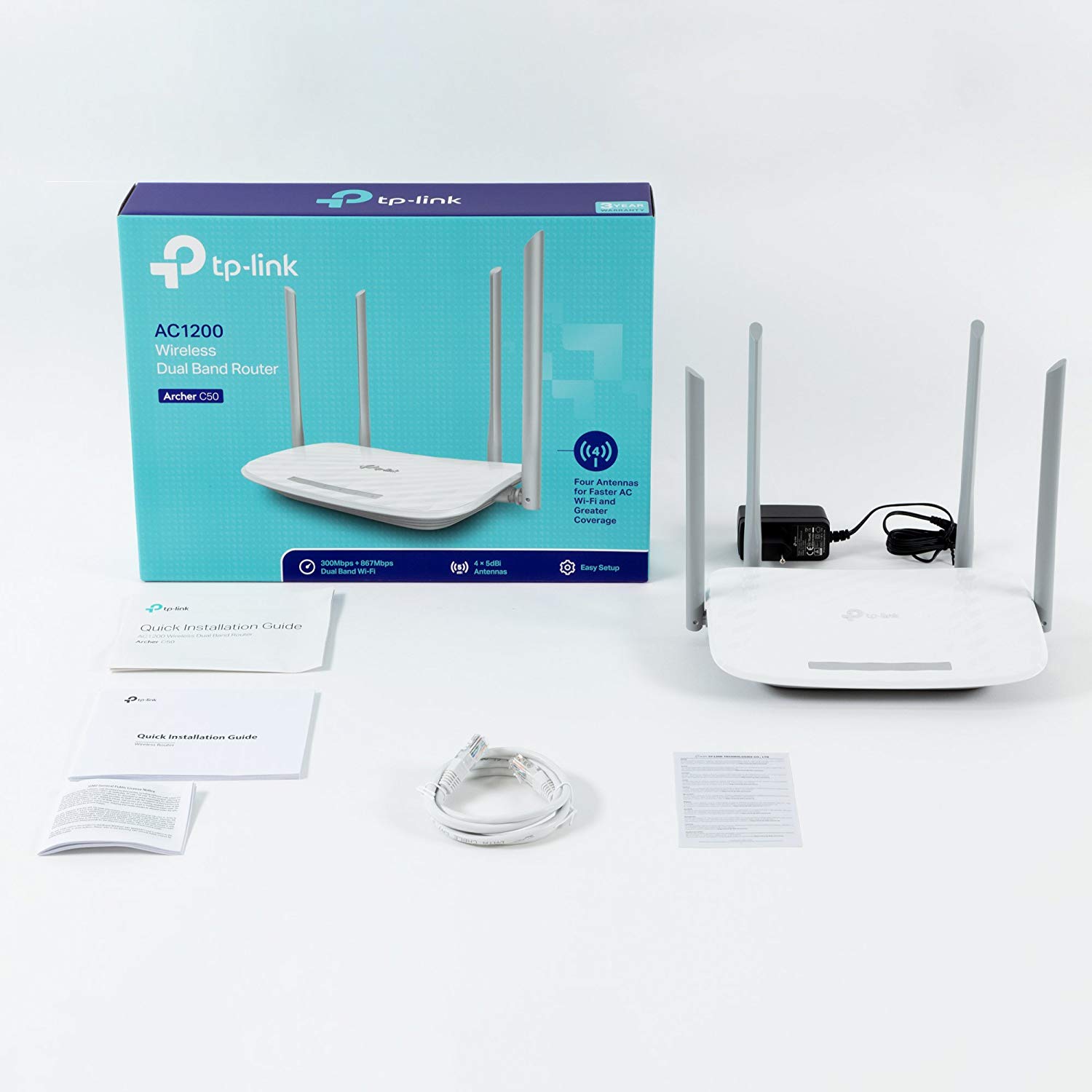 ROUTER TP-LINK ARCHER C50 AC1200 DUAL BAND WI-FI