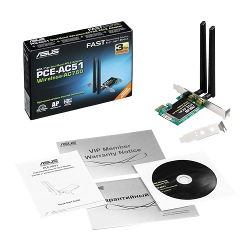 SK RETE WiFi-AC51 ASUS PCE.e  AC750 D.BAND