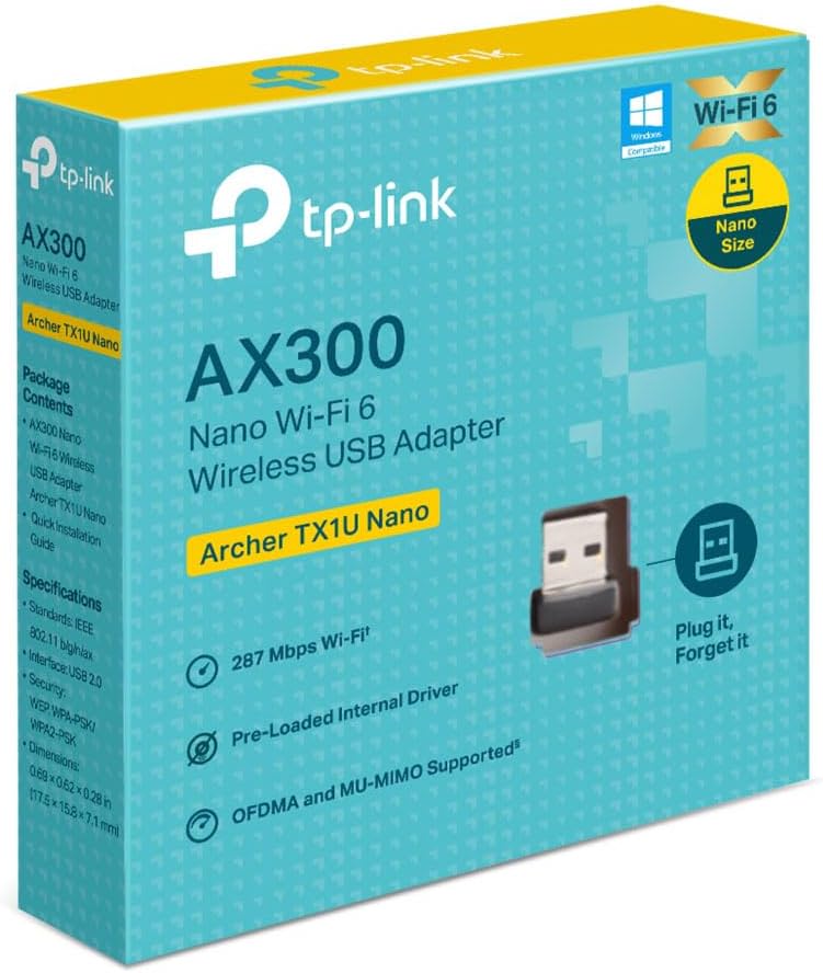 TP LINK AX300 NANO WI-FI 6 ARCHER