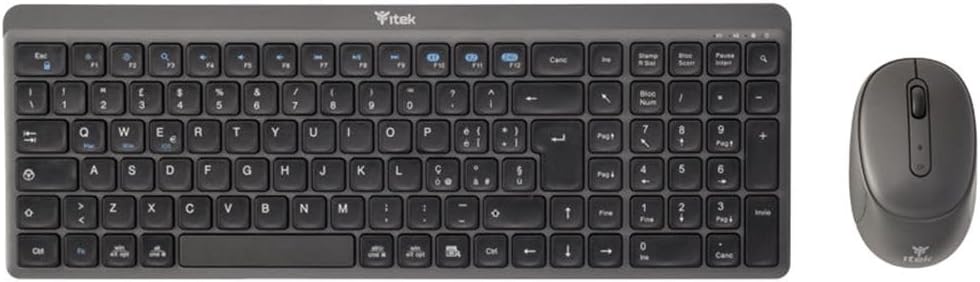 TASTIERA ITEK WIRELESS DEC W01 BT + MOUSE 