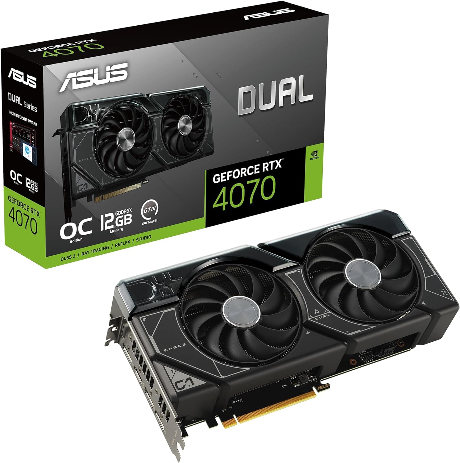 ASUS RTX 4070 12GB OC DUAL GDDR6X GEFORCE