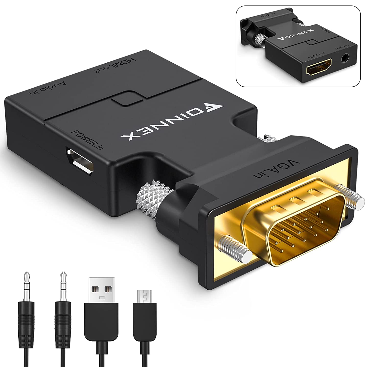 ADATTATORE DA VGA A HDMI 1080P 