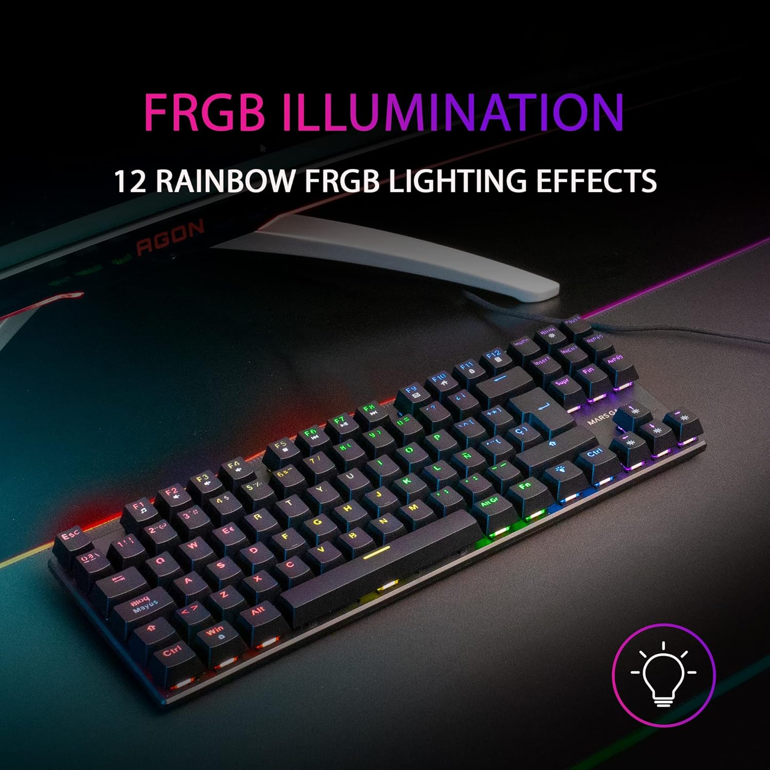 TASTIERA MARSGAMING MK80 TLK MECCANICA SWITCH BLU FRGB
