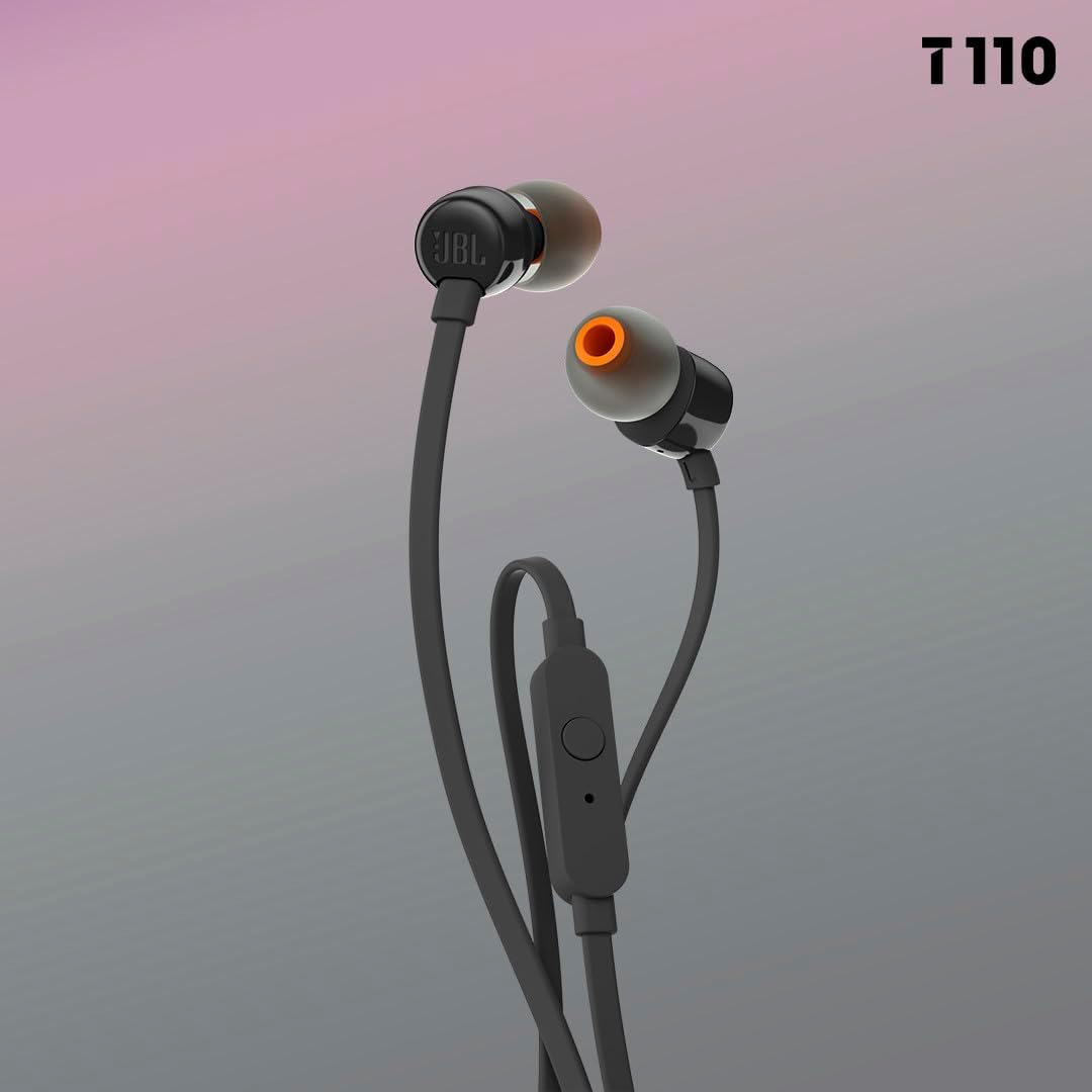 CUFFIE JBL T110 MIC NERO UNIV