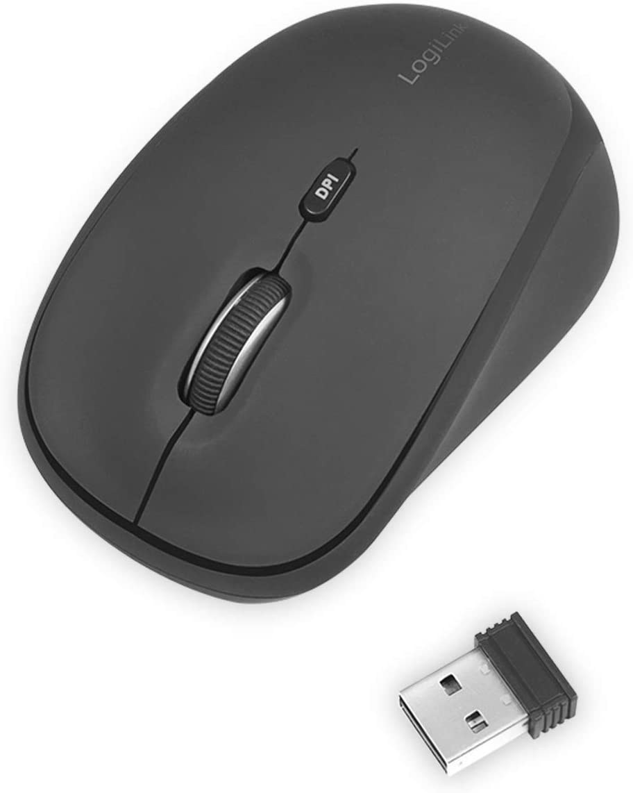 LOGILINK MOUSE WI-FI 2.4G 3 TASTI NERO